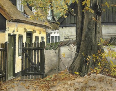 The Old Chestnut by the Barn by Laurits Andersen Ring